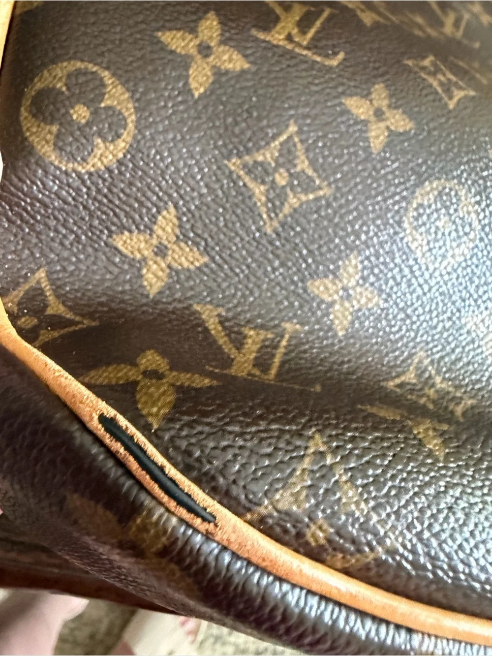 Louis Vuitton Monogram Canvas Tote with Vachetta Handles